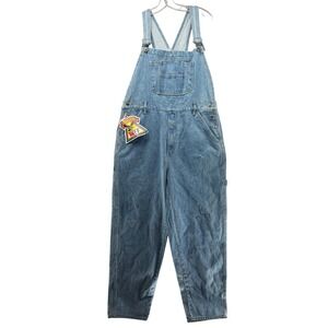 Vintage Sears Denim Tuff Denim Bib Overalls Jeans Mens 42x30 Workwear Size XL